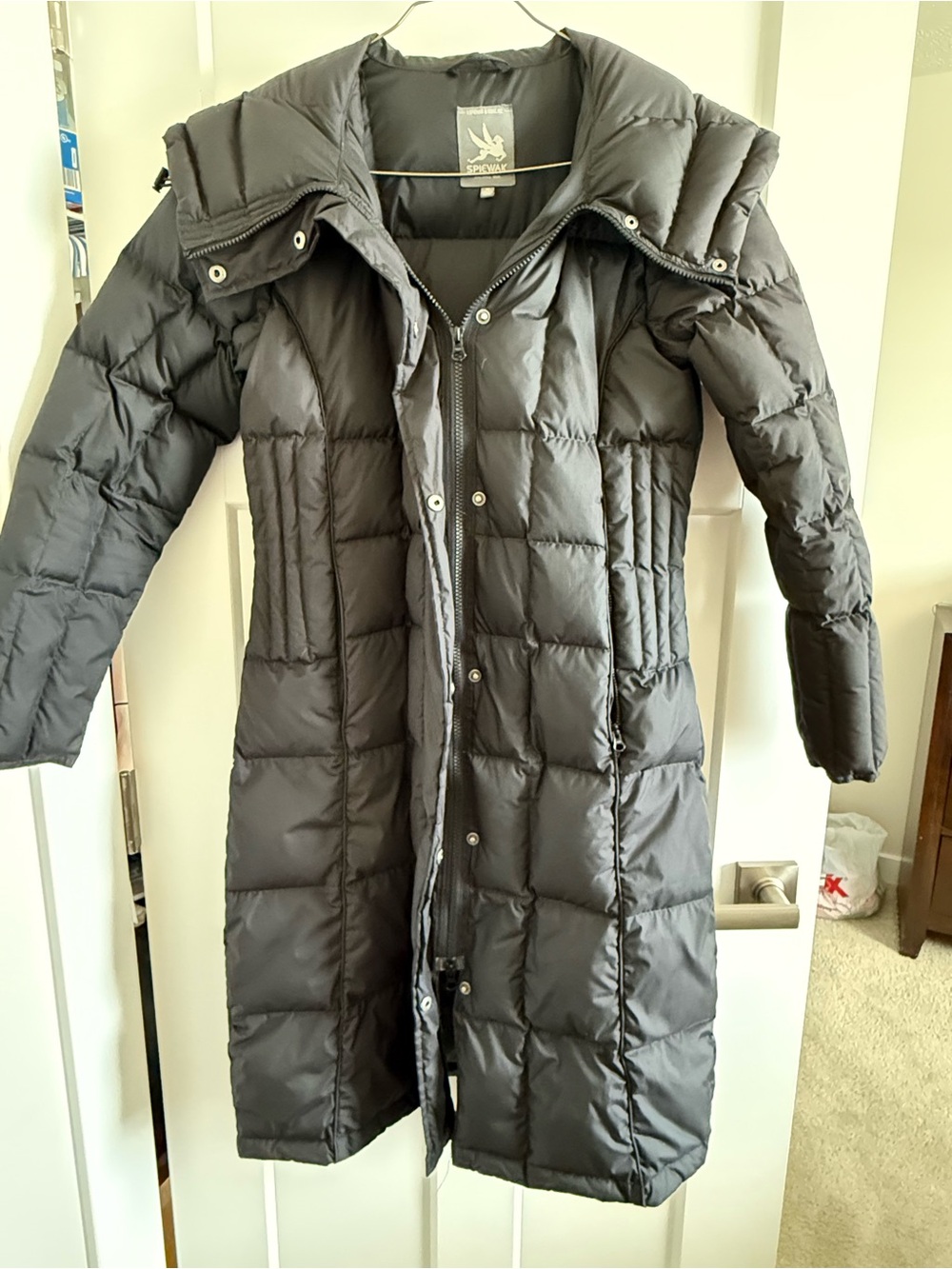 Spiewak Women's Black puffer Jacket 80/20 down filled Classic NYC Outerwear